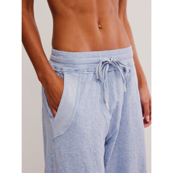 🆕 FREE PEOPLE Wait A Minute Wide Leg Lounge Pant / Soft Chambray - Picture 5 of 9